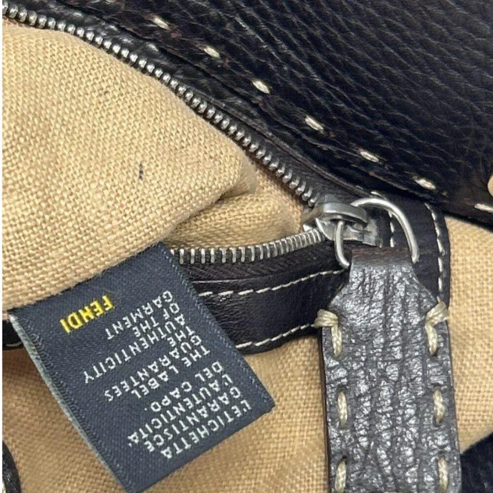 Authenticated Fendi Selleria Villa Borghese Bag/Tote - COA included - Picture 10 of 15